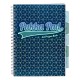 Caiet cu spirala si separatoare Pukka Pads Project Book Glee 200 pag, matematica, A4, albastru inchis