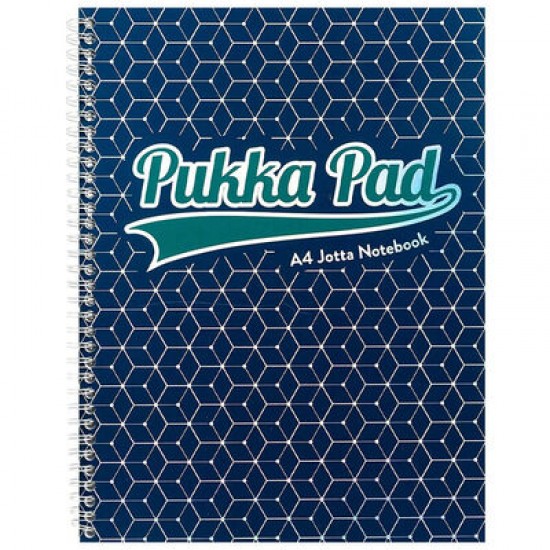 Caiet cu spirala Pukka Pads Glee A4, dictando, 200 pag, albastru inchis Caiet cu spirala Pukka Pads Glee A4, dictando, 200 pag, albastru inchis