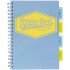 Caiet cu spirala si 5 separatoare Pukka Pads Project Book Pastel, coperti PP, 200 pag Matematica, B5, hartie 80g BLUE