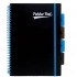 Caiet cu spirala si separatoare Pukka Pads PP Neon B5 200 pag, matematica, coperti PP, albastru