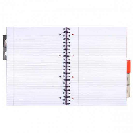 Caiet cu spirala si separatoare Pukka Pads A4 Executive Metallic Project Book, 200 pag, 80 g, coperti cartonate SILVER Caiet cu spirala si separatoare Pukka Pads A4 Executive Metallic Project Book, 200 pag, 80 g, coperti cartonate SILVER
