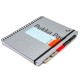 Caiet cu spirala si separatoare Pukka Pads A4 Executive Metallic Project Book, 200 pag, 80 g, coperti cartonate SILVER Caiet cu spirala si separatoare Pukka Pads A4 Executive Metallic Project Book, 200 pag, 80 g, coperti cartonate SILVER