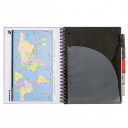 Caiet cu spirala si separatoare Pukka Pads A4 Executive Metallic Project Book, 200 pag, 80 g, coperti cartonate PINK Caiet cu spirala si separatoare Pukka Pads A4 Executive Metallic Project Book, 200 pag, 80 g, coperti cartonate PINK