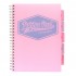 Caiet cu spirala si 5 separatoare Pukka Pads Project Book Pastel, coperti PP, 200 pag DICTANDO, A4, hartie 80g, PINK