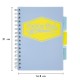 Caiet cu spirala si 3 separatoare Pukka Pads Project Book Pastel, coperti PP, 200 pag DICTANDO, hartie 80 g, A5 BLUE Caiet cu spirala si 3 separatoare Pukka Pads Project Book Pastel, coperti PP, 200 pag DICTANDO, hartie 80 g, A5 BLUE