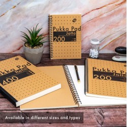 Caiet cu spirala si separatoare Pukka Pads Jotta Kraft Project Book, A4 dictando, 200 pag, hartie 80 g, coperti cartonate Caiet cu spirala si separatoare Pukka Pads Jotta Kraft Project Book, A4 dictando, 200 pag, hartie 80 g, coperti cartonate