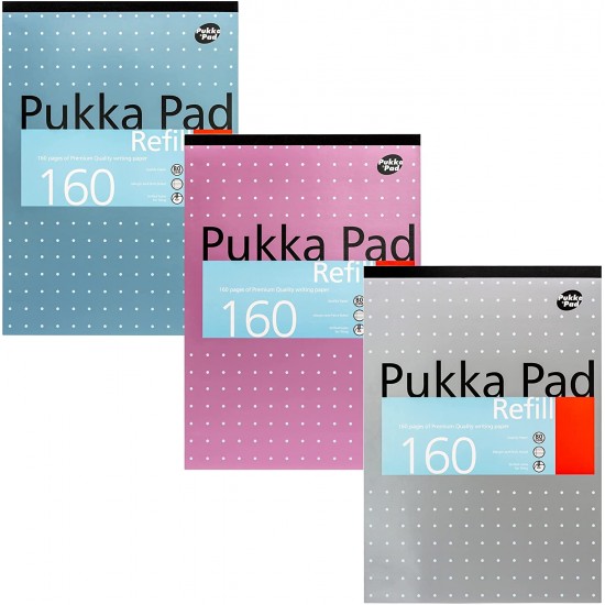 Rezerva Pukka Pads A4 dictando, 160 pag, cu 4 perforatii pentru bilblioraft