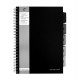 Caiet cu spirala si separatoare Pukka Pads Black Project Book A4 dictando, 250 pag, hartie premium 80 g, perforatii indosariere, coperti PP Caiet cu spirala si separatoare Pukka Pads Black Project Book A4 dictando, 250 pag, hartie premium 80 g, perforatii indosariere, coperti PP