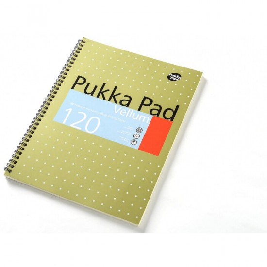Caiet cu spirala dubla Pukka Pads Vellum A4, 120 pag Caiet cu spirala dubla Pukka Pads Vellum A4, 120 pag