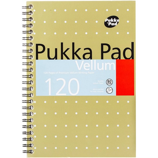 Caiet cu spirala dubla Pukka Pads Vellum A5, 120 pag