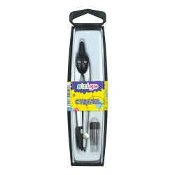 COMPAS Strigo in cutie cu rezerve, negru COMPAS Strigo in cutie cu rezerve, negru