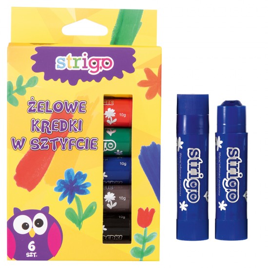 Creioane Strigo Gel Stick 6 culori 10g Creioane Strigo Gel Stick 6 culori 10g