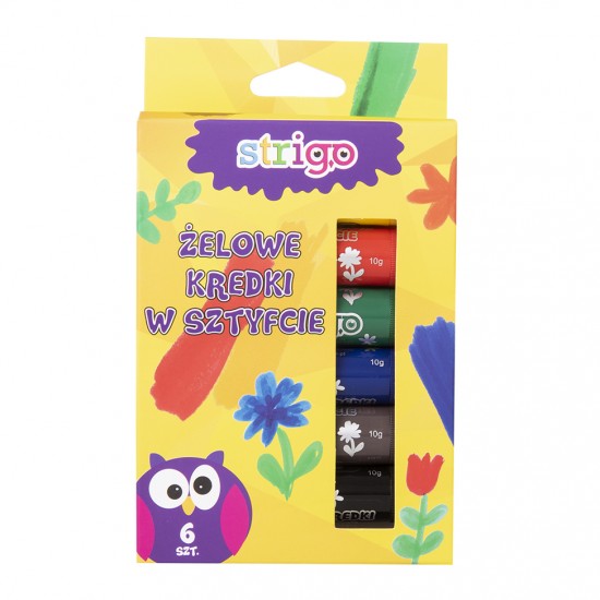 Creioane Strigo Gel Stick 6 culori 10g Creioane Strigo Gel Stick 6 culori 10g