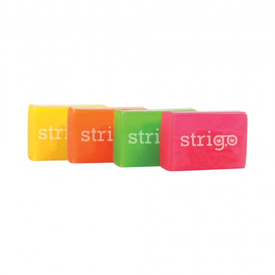 Guma de sters Strigo Neon, 4 culori