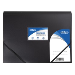 Mapa Strigo Strigo A4 cu elastic, negru Mapa Strigo Strigo A4 cu elastic, negru