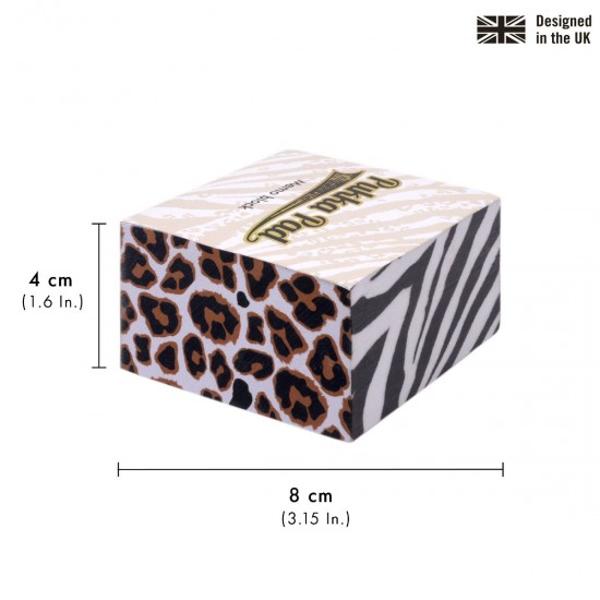 Cub notite neadezive Pukka Pands Wild, 500 file, 80x80 mm, 70 g