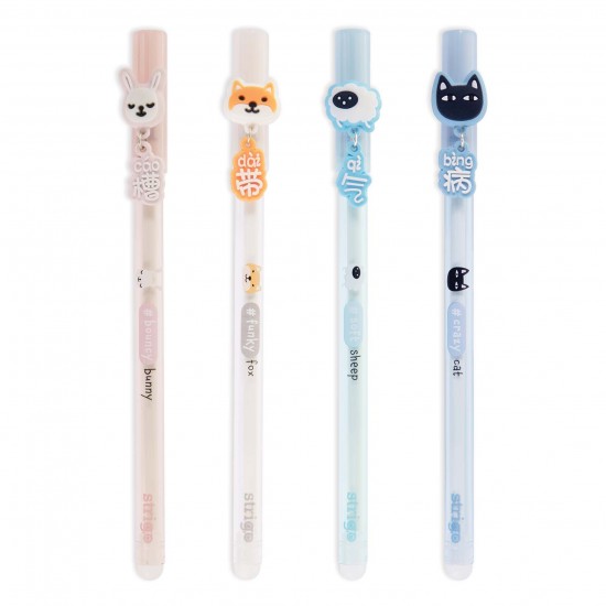 Set 4 pixuri Strigo cerneala cu stergere, Hashtag Set 4 pixuri Strigo cerneala cu stergere, Hashtag
