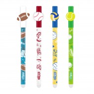 Set 4 pixuri Strigo cerneala cu stergere, BALLS, Set 4 pixuri Strigo cerneala cu stergere, BALLS,