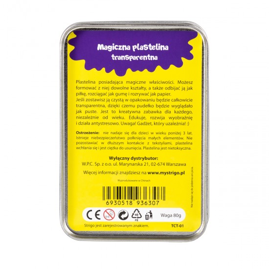 Plastilina magica Strigo Transparent