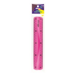 Rigla Strigo flexibila 20 CM Roz Rigla Strigo flexibila 20 CM Roz