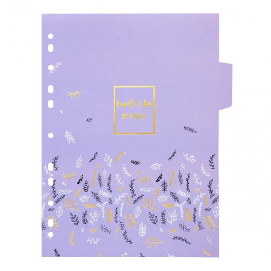 Set 5 separatoare A4 Pukka Pads Rochelle&Jess, hartie cartonata 250 g Set 5 separatoare A4 Pukka Pads Rochelle&Jess, hartie cartonata 250 g