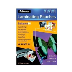 Folie pentru laminare Fellowes, 100 microni, A4, 100 coli/top Folie pentru laminare Fellowes, 100 microni, A4, 100 coli/top