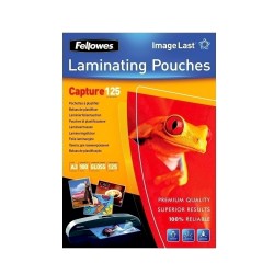 Folie pentru laminare Fellowes, 125 microni, A4, 100 coli/top Folie pentru laminare Fellowes, 125 microni, A4, 100 coli/top