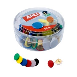 Pioneze colorate, 50 bucati/cutie Pioneze colorate, 50 bucati/cutie