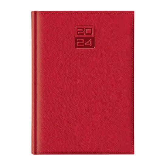 Agenda Dakota, A5, datata, hartie ivory, coperta rosie Agenda Dakota, A5, datata, hartie ivory, coperta rosie