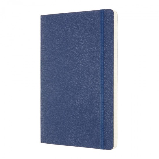 Agenda Moleskine Classic Italian Leather Soft Cover, Large, Forget Me Not Blue, 21 x 13 cm, dictando, 176 file Agenda Moleskine Classic Italian Leather Soft Cover, Large, Forget Me Not Blue, 21 x 13 cm, dictando, 176 file