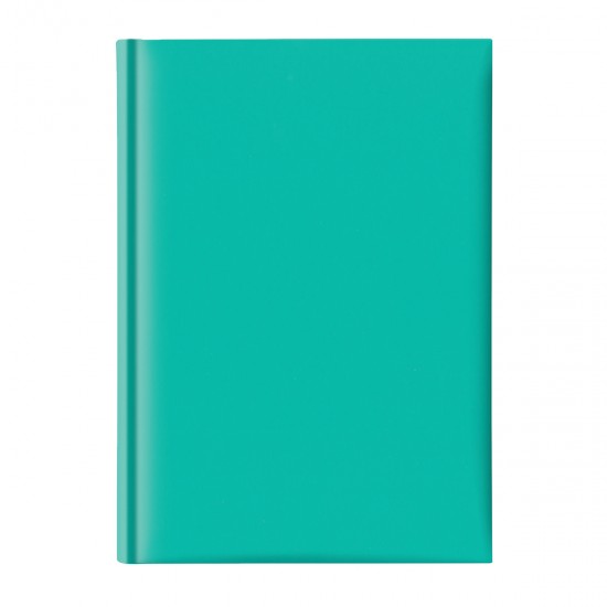 Agenda nedatata A5, hartie offset alb, coperta turquoise