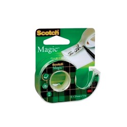 Banda adeziva Scotch Magic, 19 mm x 7.5 m, cu dispenser Banda adeziva Scotch Magic, 19 mm x 7.5 m, cu dispenser
