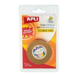 Banda dublu adeziva, Apli, transparenta, 7 mm x 10 m Banda dublu adeziva, Apli, transparenta, 7 mm x 10 m