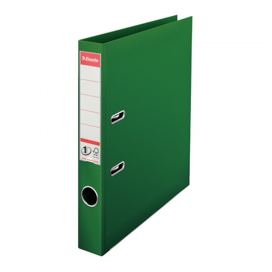 Biblioraft Esselte No.1 Power, PP/PP, A4, 50 mm, verde