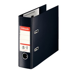 Biblioraft Esselte Power pentru banci, PP/PP, 75 mm, VIVIDA negru Biblioraft Esselte Power pentru banci, PP/PP, 75 mm, VIVIDA negru