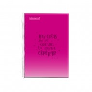 Caiet cu spira Miquelrius Messages, A4, matematica, 80 file, magenta Caiet cu spira Miquelrius Messages, A4, matematica, 80 file, magenta