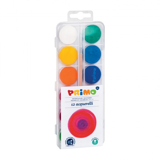 Acuarele Morocolor Primo, diametru pastila 25 mm, 12 culori Acuarele Morocolor Primo, diametru pastila 25 mm, 12 culori