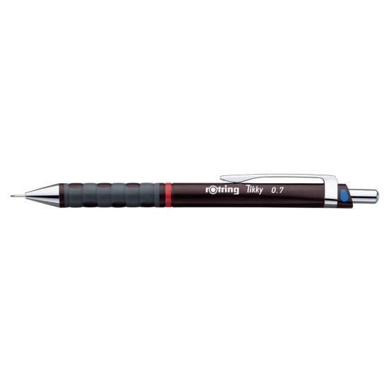 Creion mecanic Rotring Tikky III, mina 0.7 mm, bordo