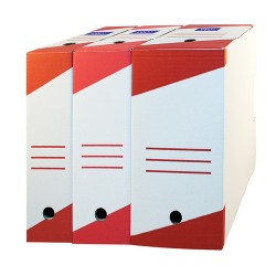 Cutie de arhivare, 330x255x100 mm, alb, 10 bucati/set Cutie de arhivare, 330x255x100 mm, alb, 10 bucati/set