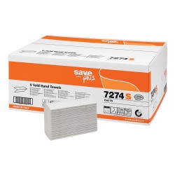 Prosoape pliate V, Celtex Save 7274S, alb, 2 straturi, 25x22 cm, 200 buc/ pachet Prosoape pliate V, Celtex Save 7274S, alb, 2 straturi, 25x22 cm, 200 buc/ pachet