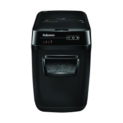 Distrugator Fellowes Automax 150c AUTO FEED CROSS CUT, negru, auto-reverse, sleep-mode Distrugator Fellowes Automax 150c AUTO FEED CROSS CUT, negru, auto-reverse, sleep-mode