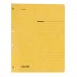 Dosar cu gauri 1/1 Lux Falken, carton, 250 g/mp, galben