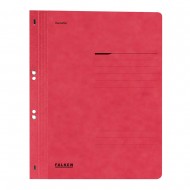 Dosar cu gauri 1/1 Lux Falken, carton, 250 g/mp, rosu