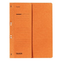 Dosar cu gauri 1/2 Lux Falken, carton, 250 g/mp, portocaliu Dosar cu gauri 1/2 Lux Falken, carton, 250 g/mp, portocaliu