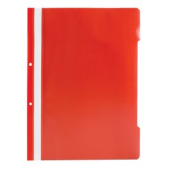 Dosar cu sina si 2 perforatii, rosu, 50 bucati/set Dosar cu sina si 2 perforatii, rosu, 50 bucati/set