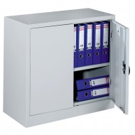 Dulap metalic Ceha, gri, 80x38x75 cm, 2 usi batante si 1 polita Dulap metalic Ceha, gri, 80x38x75 cm, 2 usi batante si 1 polita