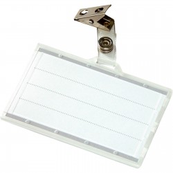 Ecuson orizontal Donau cu clip, 85 x 50 mm, 50 bucati/cutie Ecuson orizontal Donau cu clip, 85 x 50 mm, 50 bucati/cutie