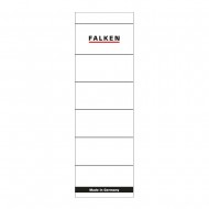 Etichete Falken autoadezive, pentru bibliorafturi, 60 x 190 mm, alb Etichete Falken autoadezive, pentru bibliorafturi, 60 x 190 mm, alb