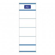 Etichete RTC din carton, pentru bibliorafturi,  45 x 142 mm, alb Etichete RTC din carton, pentru bibliorafturi,  45 x 142 mm, alb