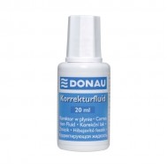 Fluid corector Donau, 20 ml, pe baza de solvent, aplicator cu pensula Fluid corector Donau, 20 ml, pe baza de solvent, aplicator cu pensula